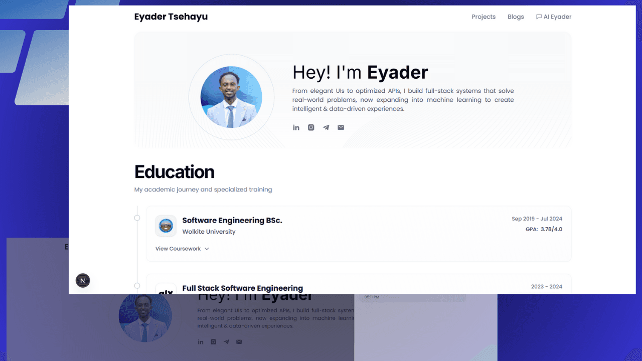 AI-Powered Portfolio